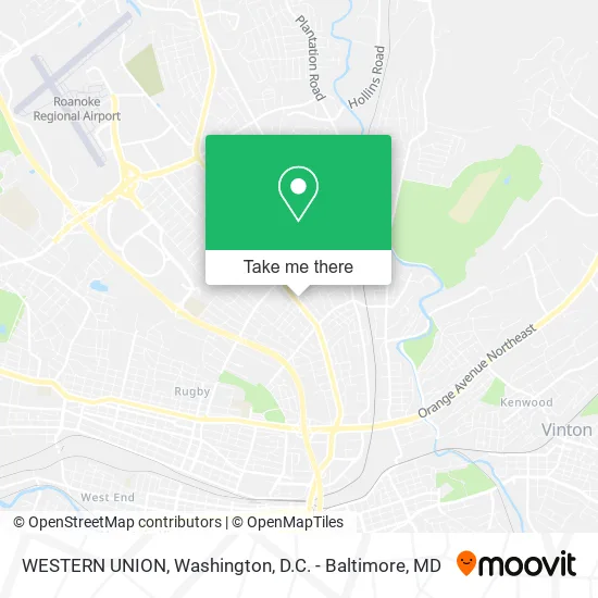 WESTERN UNION map