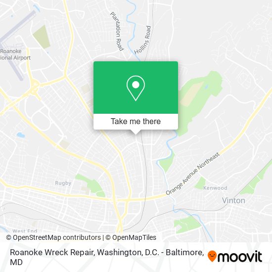 Roanoke Wreck Repair map