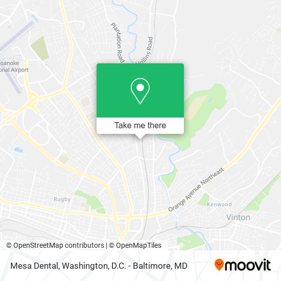 Mesa Dental map