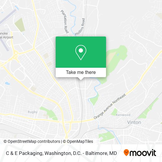 C & E Packaging map