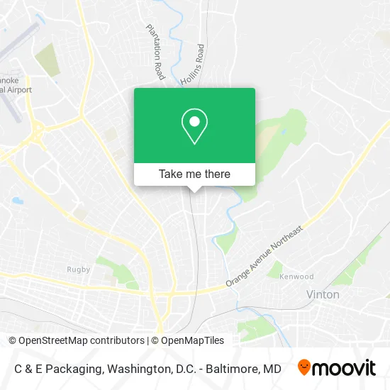 C & E Packaging map