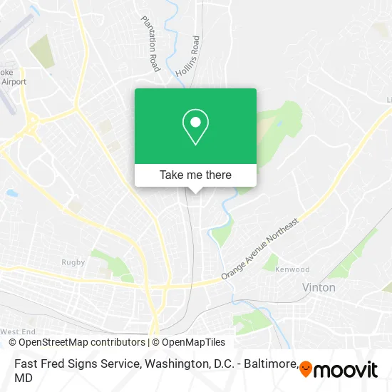 Mapa de Fast Fred Signs Service