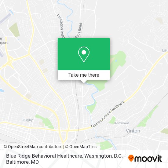 Blue Ridge Behavioral Healthcare map