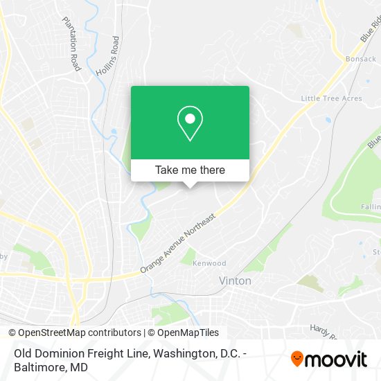Old Dominion Freight Line map