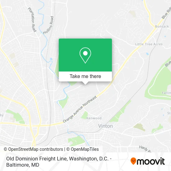 Old Dominion Freight Line map