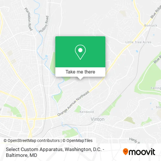 Select Custom Apparatus map