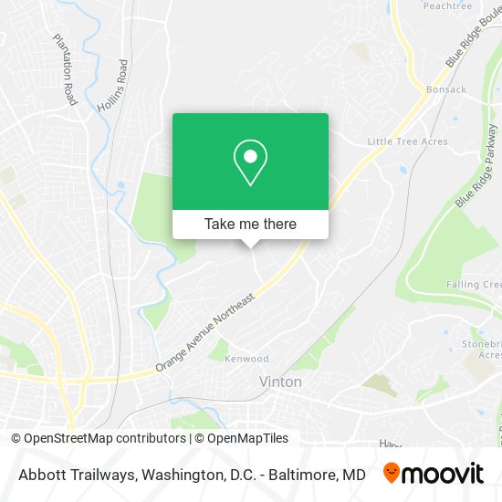 Mapa de Abbott Trailways