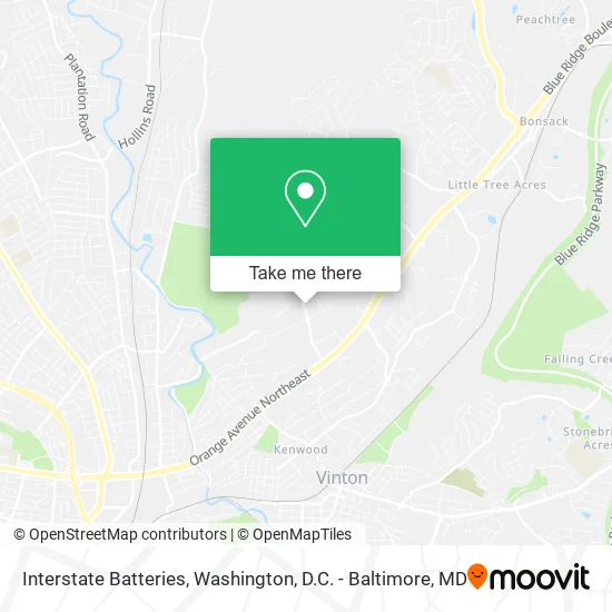 Mapa de Interstate Batteries
