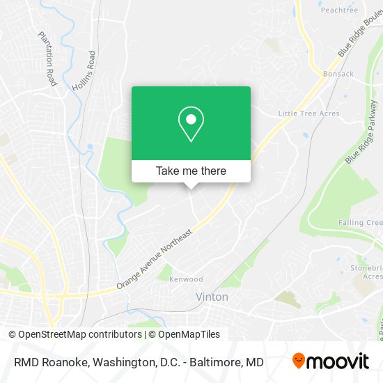 Mapa de RMD Roanoke