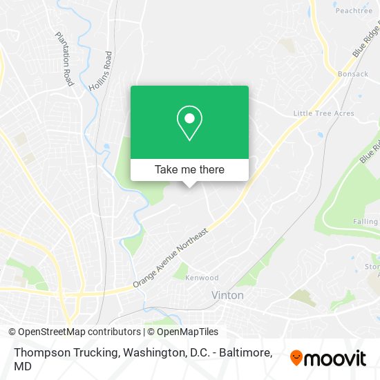 Thompson Trucking map