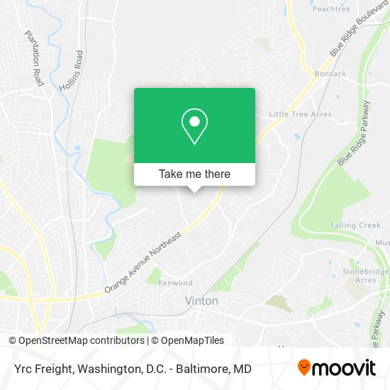 Yrc Freight map