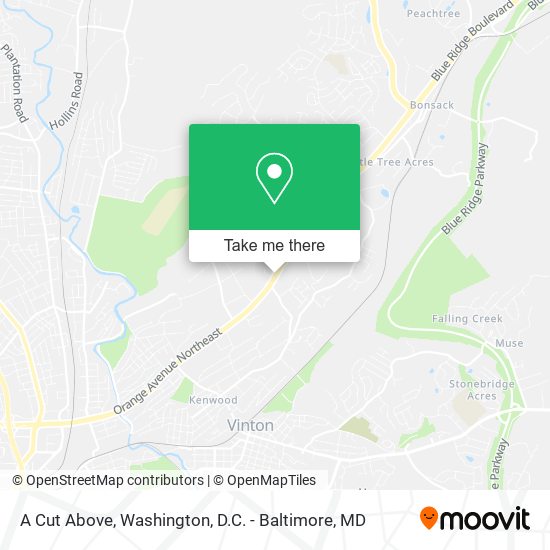 A Cut Above map