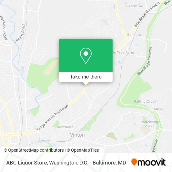 Mapa de ABC Liquor Store