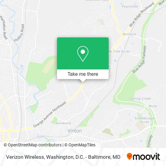 Mapa de Verizon Wireless