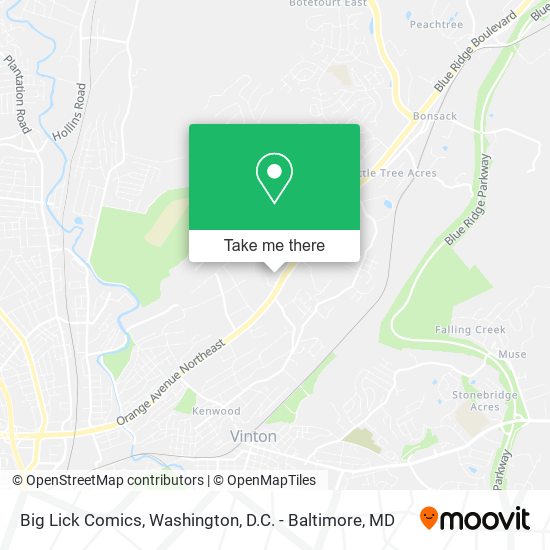 Big Lick Comics map