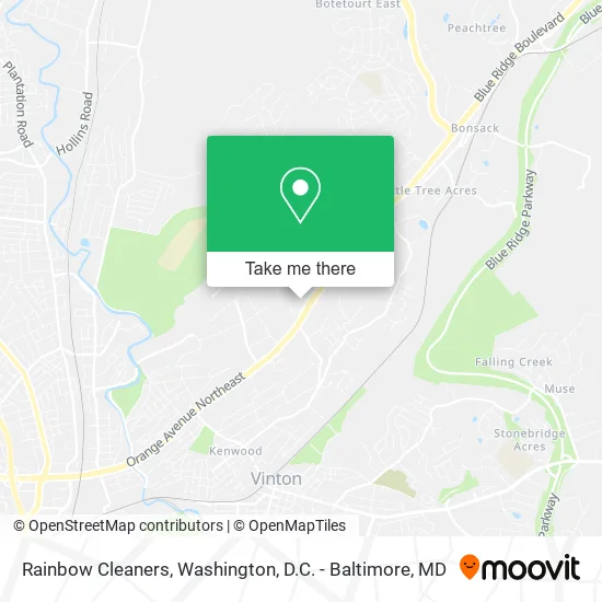 Rainbow Cleaners map