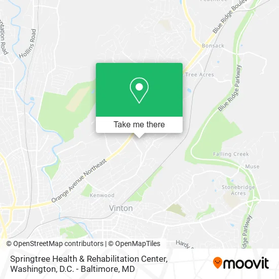 Springtree Health & Rehabilitation Center map