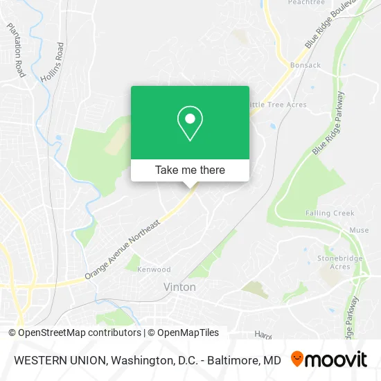 WESTERN UNION map