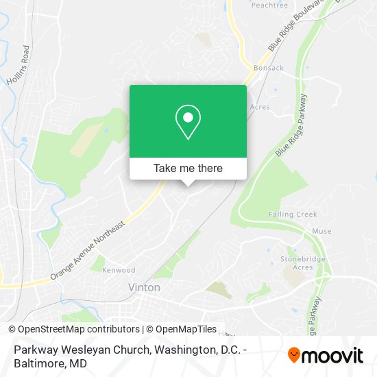 Parkway Wesleyan Church map