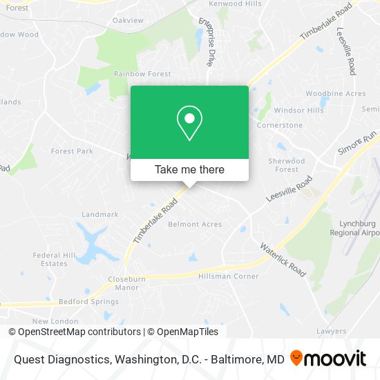 Mapa de Quest Diagnostics