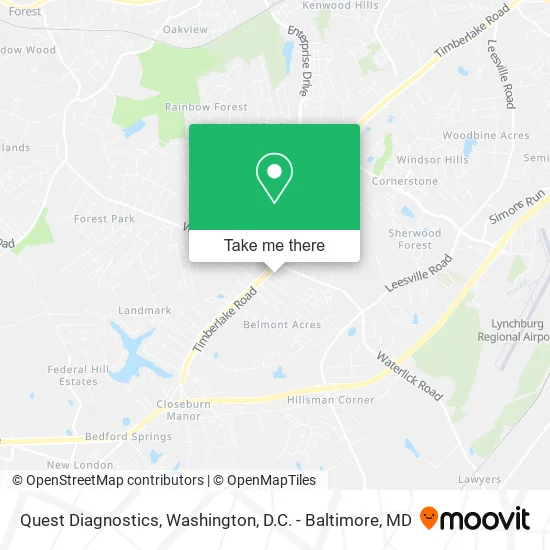 Quest Diagnostics map