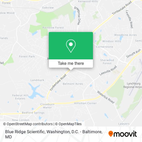 Blue Ridge Scientific map