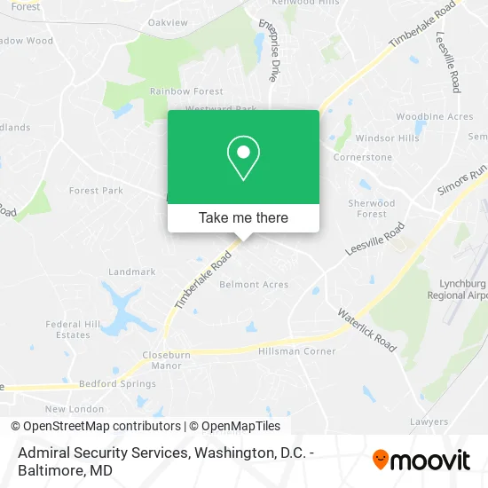Admiral Security Services map