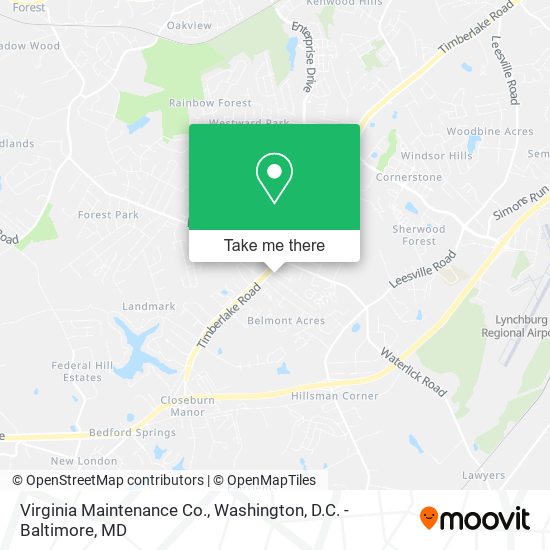 Virginia Maintenance Co. map