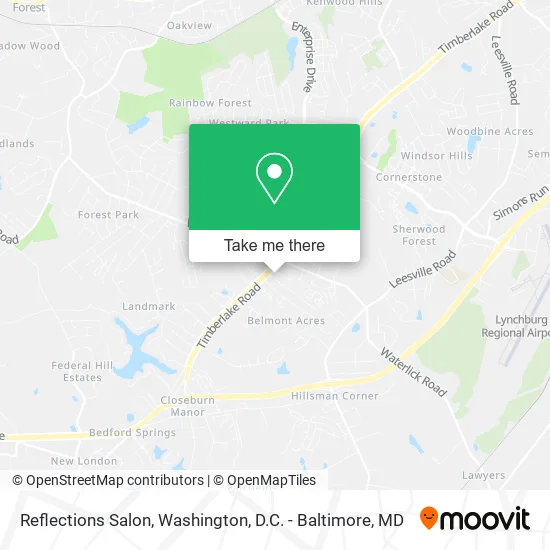 Reflections Salon map