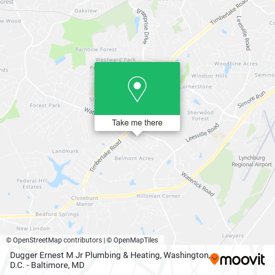 Dugger Ernest M Jr Plumbing & Heating map