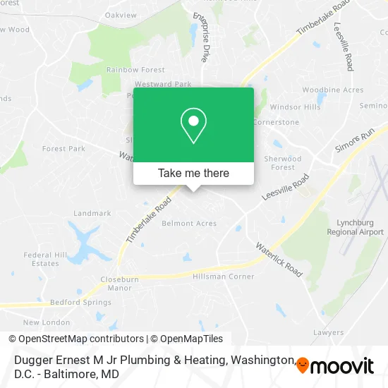 Dugger Ernest M Jr Plumbing & Heating map