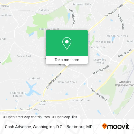 Cash Advance map