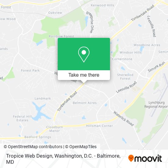 Tropice Web Design map