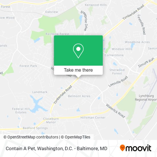 Contain A Pet map