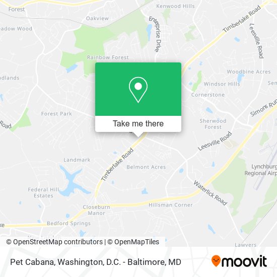 Pet Cabana map