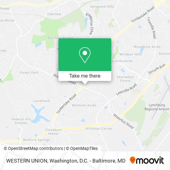 WESTERN UNION map