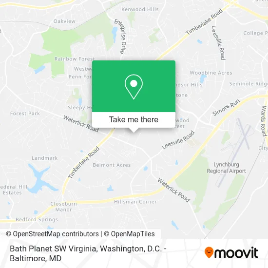 Bath Planet SW Virginia map
