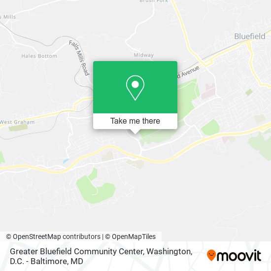 Mapa de Greater Bluefield Community Center