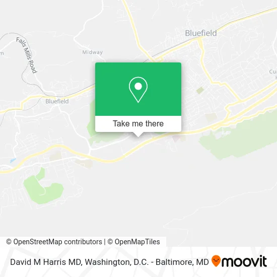 David M Harris MD map