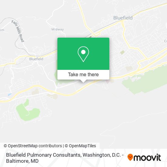Mapa de Bluefield Pulmonary Consultants