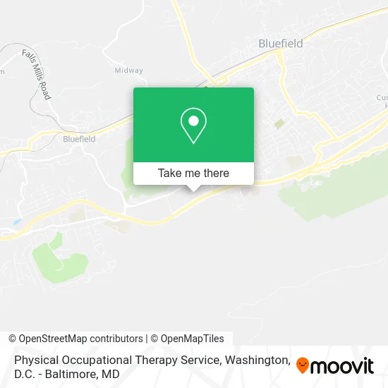 Physical Occupational Therapy Service map
