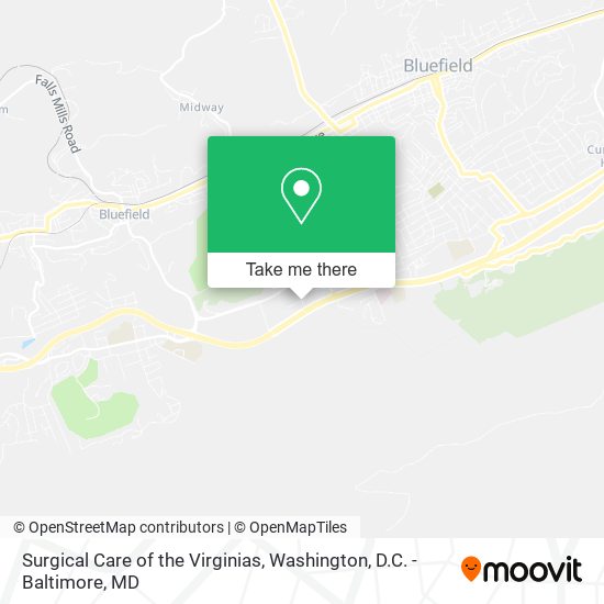 Surgical Care of the Virginias map