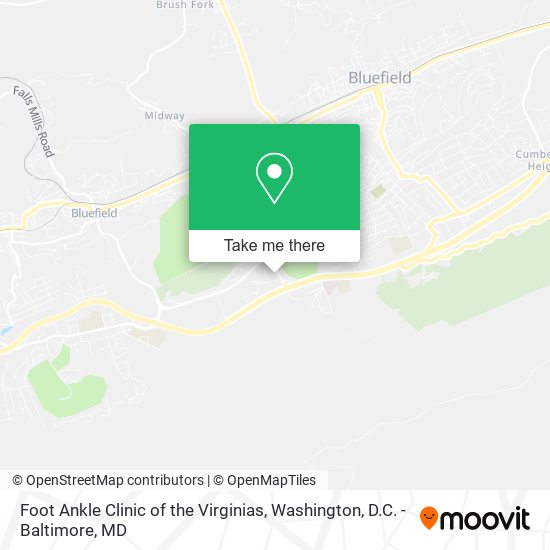 Foot Ankle Clinic of the Virginias map