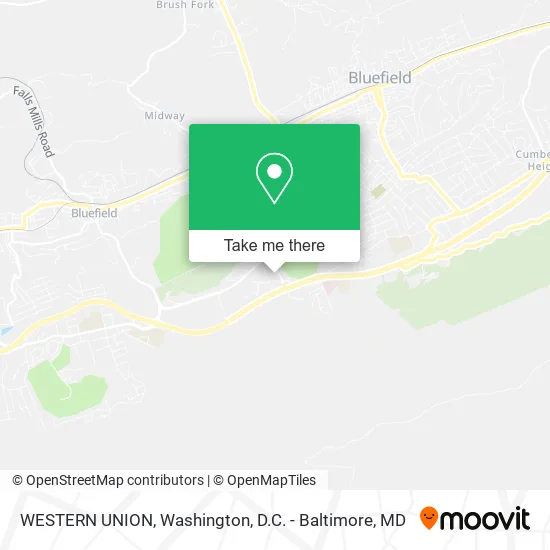 WESTERN UNION map