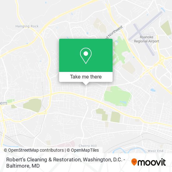 Robert's Cleaning & Restoration map