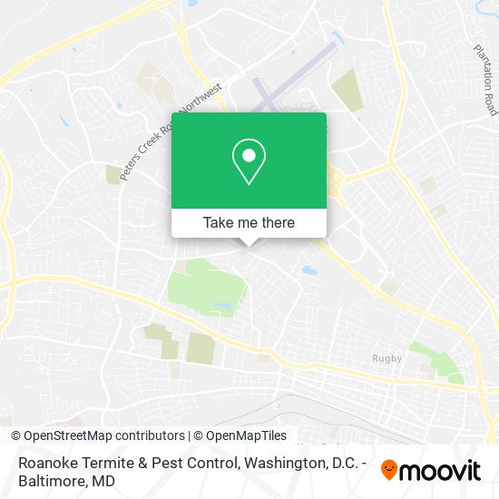 Roanoke Termite & Pest Control map