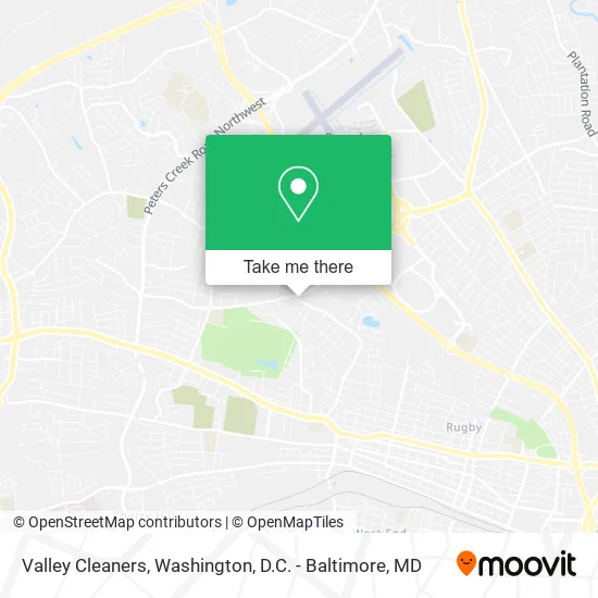 Valley Cleaners map