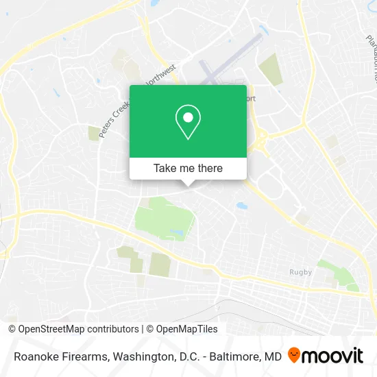 Roanoke Firearms map