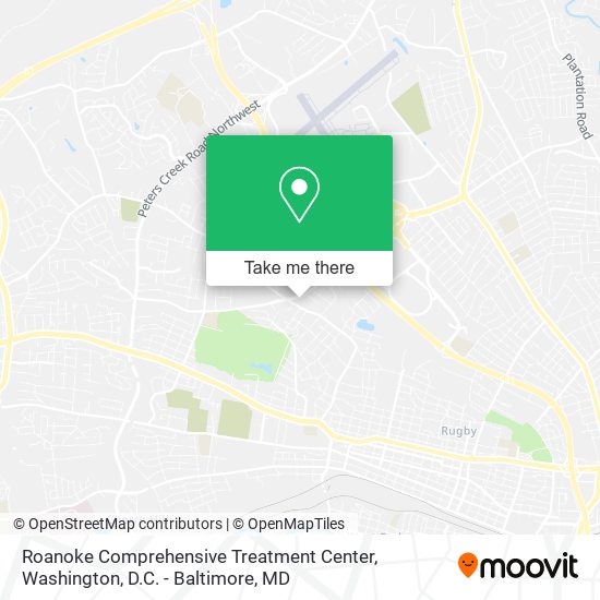 Mapa de Roanoke Comprehensive Treatment Center