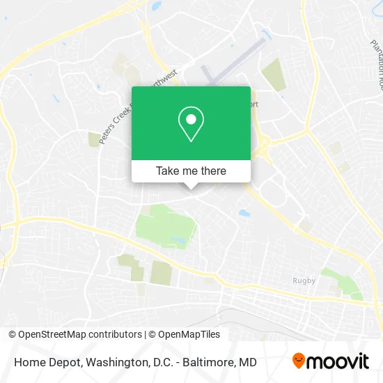 Home Depot map